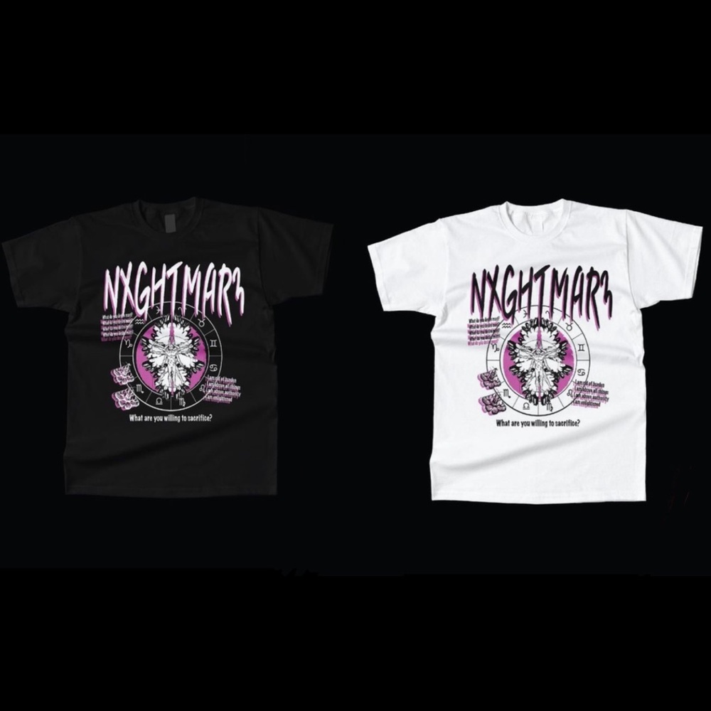 2 color graphic Tee, streetwear, true to size